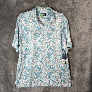 Hogan Light Blue and White Casual Button Down Shirt